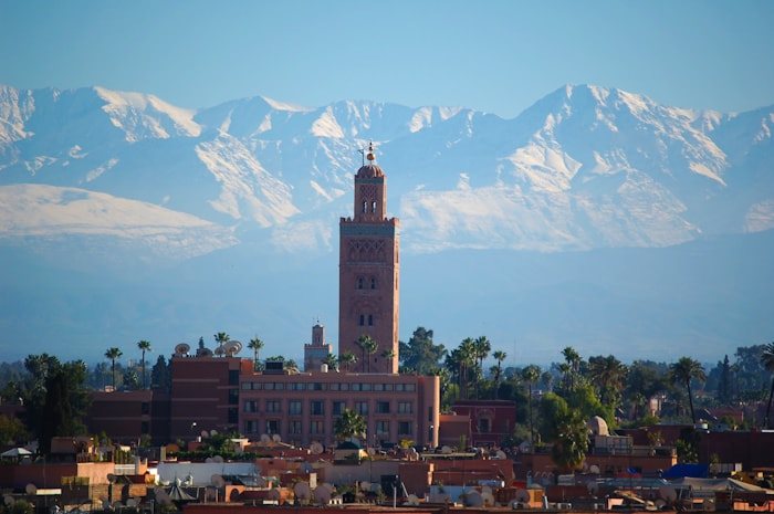 Marrakech medina and Koutoubia Mosque